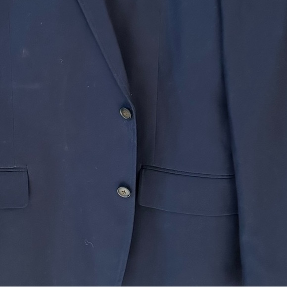 Men’s Stafford Navy blue sport coat  size 48R - Picture 3 of 8